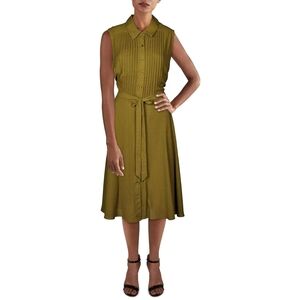 NANETTE LEPORE Sleeveless Pintuck Midi Dress